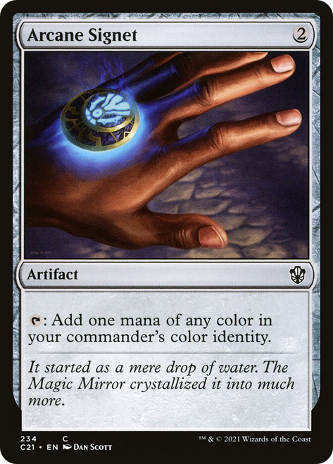 Arcane Signet\nCommander: 2021 Edition\nSingle\nMagic The Gathering