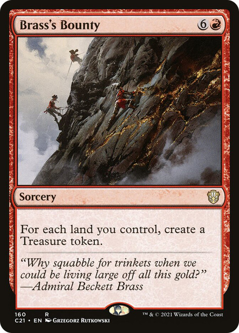 Brass's Bounty\nCommander: 2021 Edition\nSingle\nMagic The Gathering