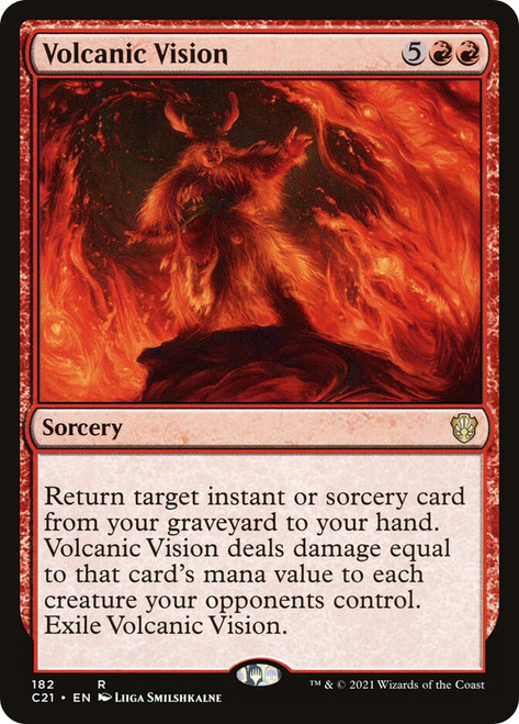 Volcanic Vision\nCommander: 2021 Edition\nSingle\nMagic The Gathering