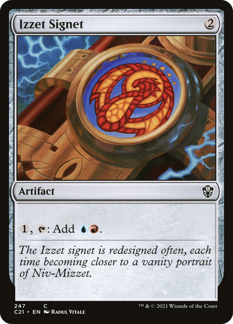Izzet Signet\nCommander: 2021 Edition\nSingle\nMagic The Gathering