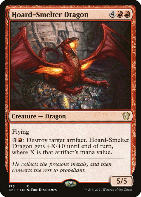 Hoard-Smelter Dragon\nCommander: 2021 Edition\nSingle\nMagic The Gathering