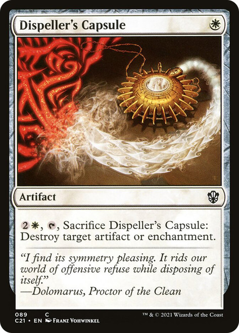 Dispeller's Capsule\nCommander: 2021 Edition\nSingle\nMagic The Gathering
