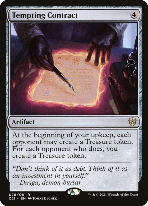 Tempting Contract\nCommander: 2021 Edition\nSingle\nMagic The Gathering