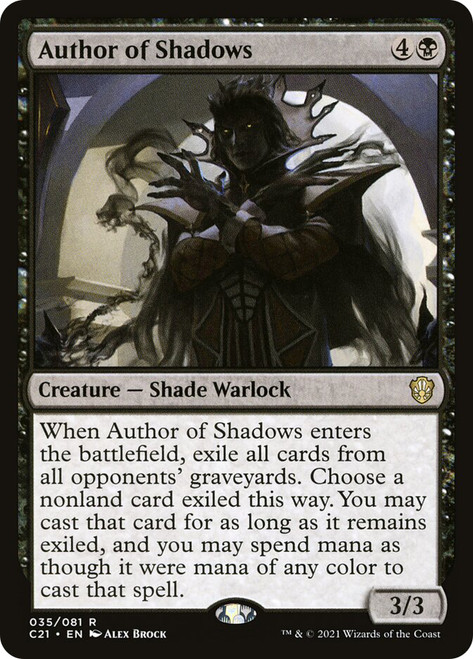 Author of Shadows\nCommander: 2021 Edition\nSingle\nMagic The Gathering