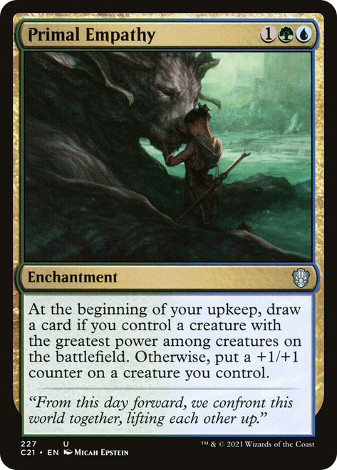 Primal Empathy\nCommander: 2021 Edition\nSingle\nMagic The Gathering