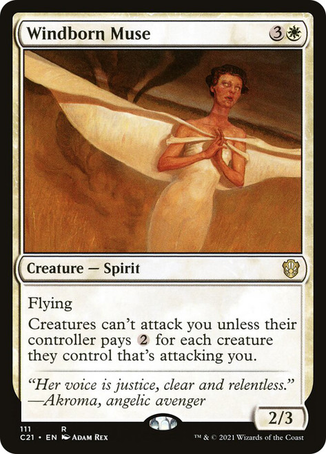 Windborn Muse\nCommander: 2021 Edition\nSingle\nMagic The Gathering