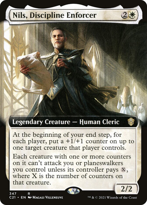 Nils, Discipline Enforcer (Extended Art)\nCommander 2021 - Variants\nSingle\nMagic The Gathering