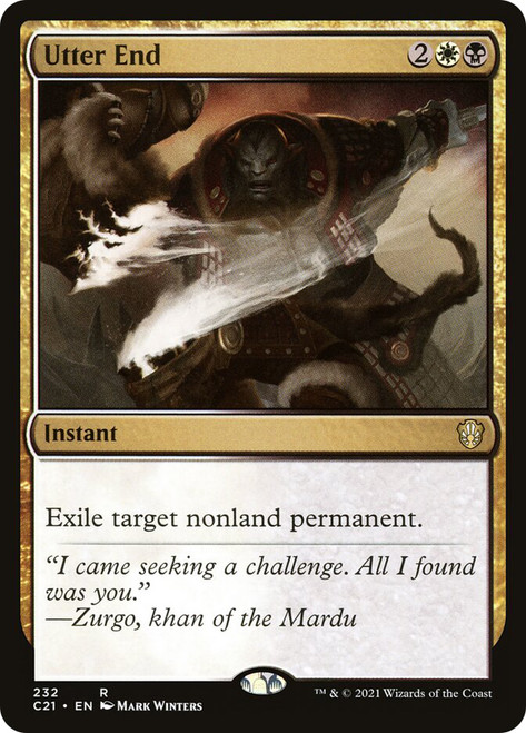 Utter End\nCommander: 2021 Edition\nSingle\nMagic The Gathering