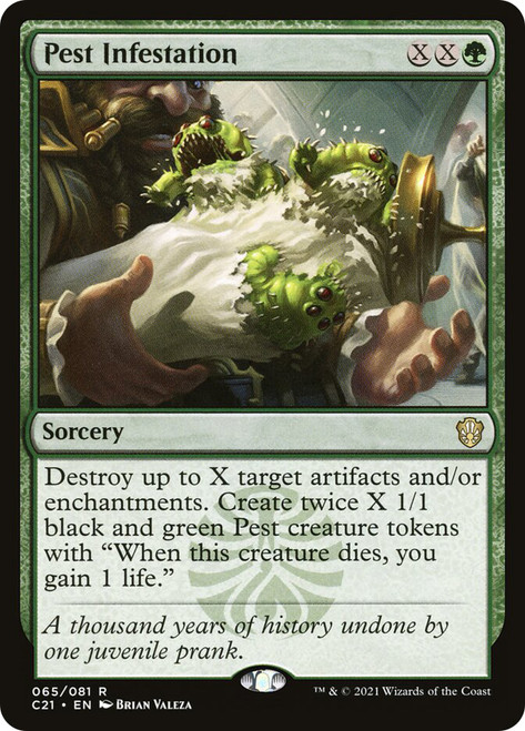 Pest Infestation (Extended Art) | Commander 2021 - Variants