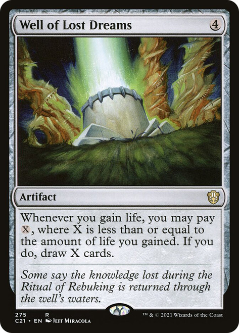 Well of Lost Dreams\nCommander: 2021 Edition\nSingle\nMagic The Gathering
