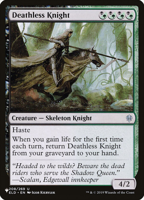 Deathless Knight\nPlaneswalker Symbol Reprints\nSingle\nMagic The Gathering