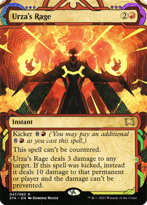 Urza's Rage (Foil Etched)\nStrixhaven Mystical Archive - Foil Etched\nSingle\nMagic The Gathering