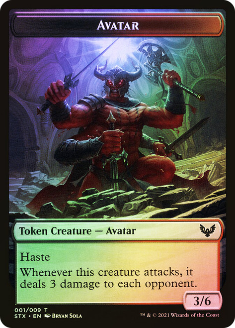 {Avatar Token} // {Elemental Token}
Strixhaven: School of Mages
Single
Magic: The Gathering