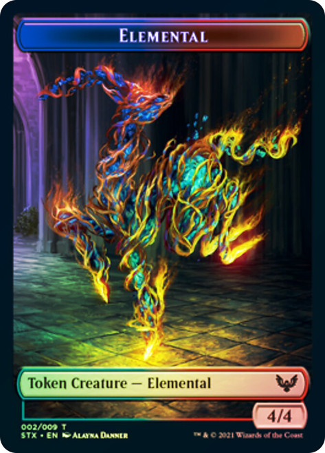 {Elemental Token} // {Inkling Token}\nStrixhaven: School of Mages\nSingle\nMagic The Gathering