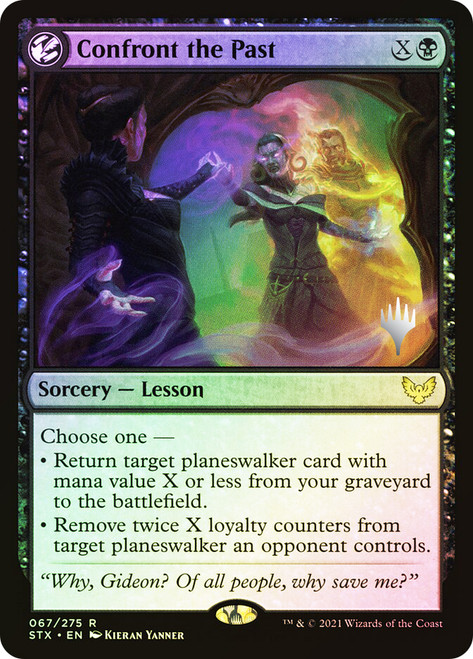Confront the Past (Promo Pack) (Strixhaven: School of Mages)\nPromo: Planeswalker Stamped\nSingle\nMagic The Gathering