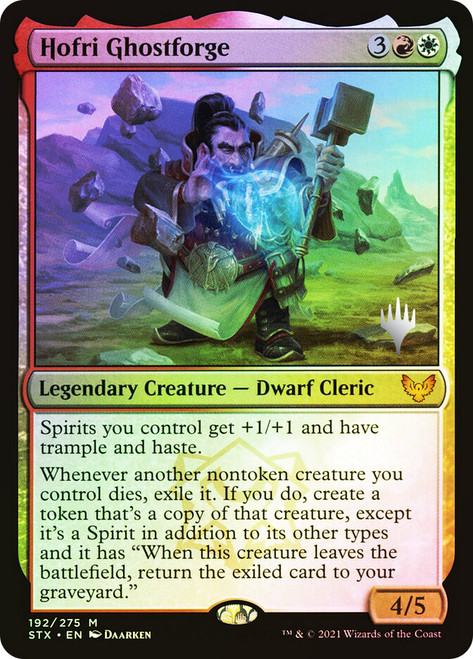Hofri Ghostforge (Promo Pack) (Strixhaven: School of Mages)\nPromo: Planeswalker Stamped\nSingle\nMagic The Gathering