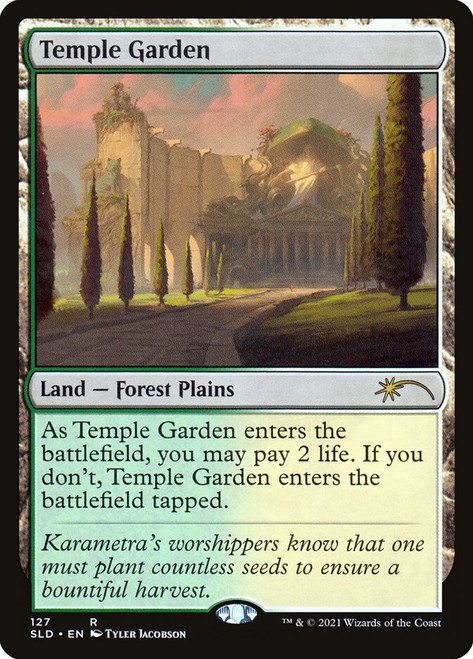 Temple Garden (Secret Lair)\nPromo: General\nSingle\nMagic The Gathering