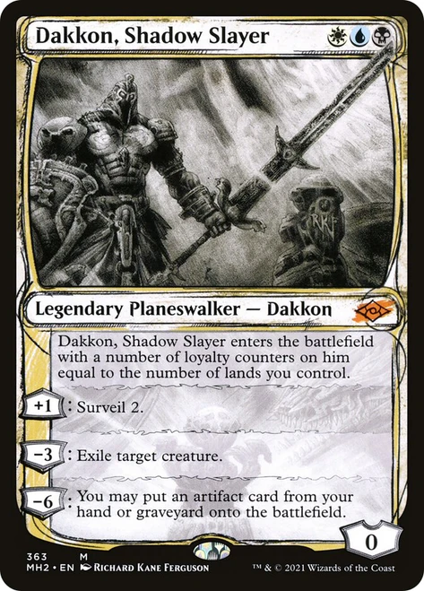 Dakkon, Shadow Slayer (Showcase)\nModern Horizons 2 - Variants\nSingle\nMagic The Gathering