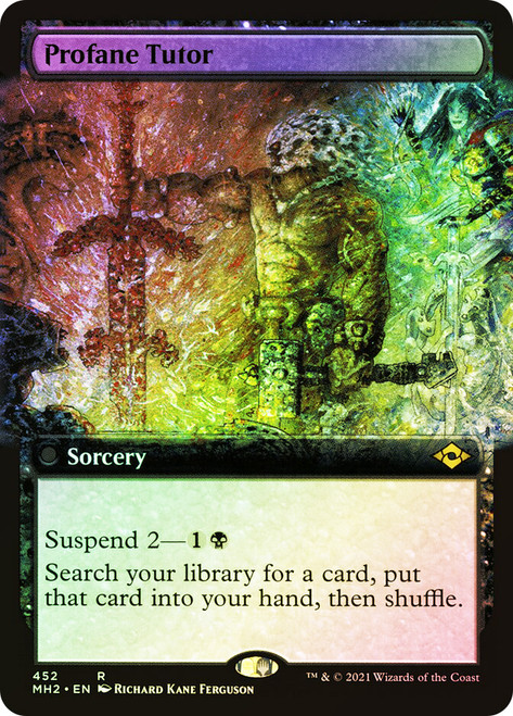 Profane Tutor (Extended Art)\nModern Horizons 2 - Variants\nSingle\nMagic The Gathering