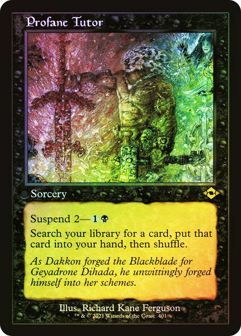 Profane Tutor (Retro Frame)\nModern Horizons 2 - Retro Frame\nSingle\nMagic The Gathering