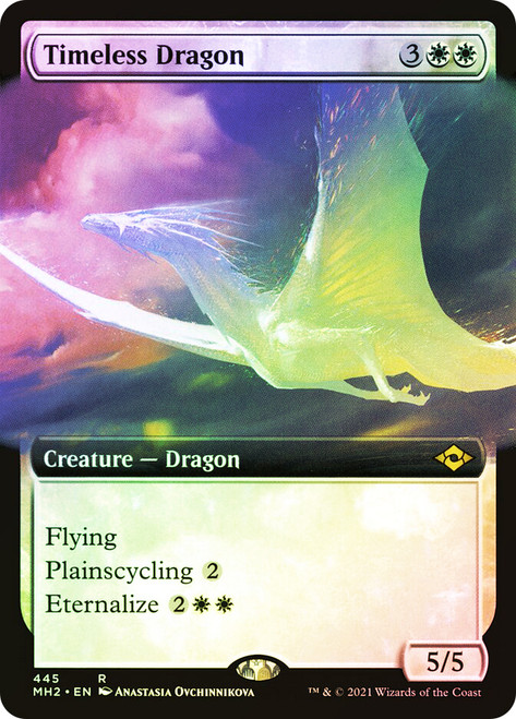 Timeless Dragon (Extended Art)\nModern Horizons 2 - Variants\nSingle\nMagic The Gathering