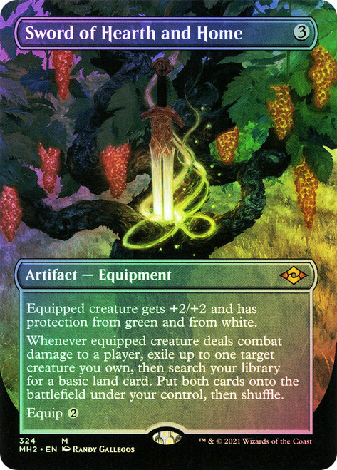 Sword of Hearth and Home (Borderless)\nModern Horizons 2 - Variants\nSingle\nMagic The Gathering