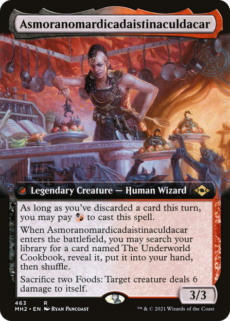Asmoranomardicadaistinaculdacar (Extended Art)\nModern Horizons 2 - Variants\nSingle\nMagic The Gathering