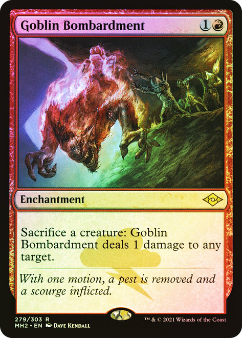 MTG Foil ゴブリンの砲撃 Goblin Bombardment 2枚 MTG ゴブリンの砲撃Goblin Bombardment 2枚セット 日本語 - メルカリ