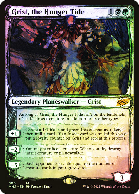 Grist, the Hunger Tide (Showcase)\nModern Horizons 2 - Variants\nSingle\nMagic The Gathering