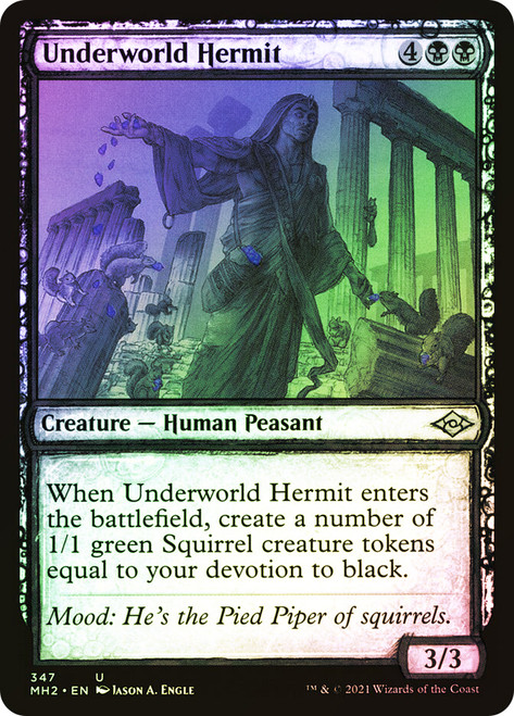 Underworld Hermit (Showcase)\nModern Horizons 2 - Variants\nSingle\nMagic The Gathering