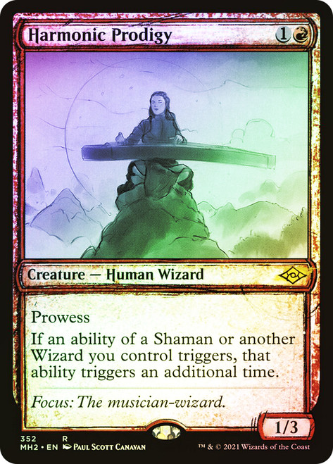 Harmonic Prodigy (Showcase)\nModern Horizons 2 - Variants\nSingle\nMagic The Gathering