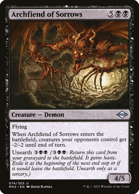 Archfiend of Sorrows\nModern Horizons 2\nSingle\nMagic The Gathering