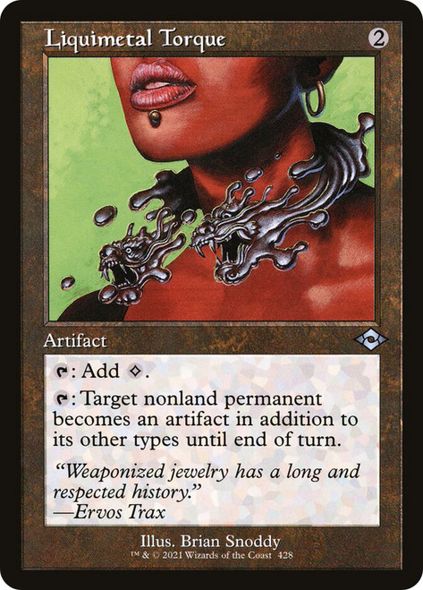 Liquimetal Torque (Retro Frame)\nModern Horizons 2 - Retro Frame\nSingle\nMagic The Gathering
