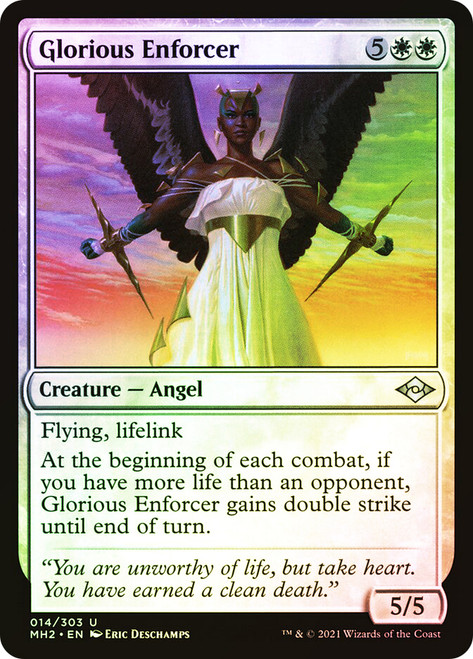 Glorious Enforcer\nModern Horizons 2\nSingle\nMagic The Gathering
