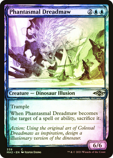 Phantasmal Dreadmaw (Showcase)\nModern Horizons 2 - Variants\nSingle\nMagic The Gathering