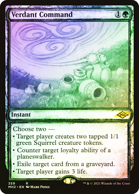Verdant Command (Showcase)\nModern Horizons 2 - Variants\nSingle\nMagic The Gathering
