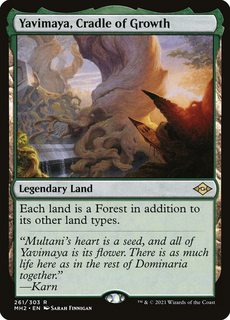 Yavimaya, Cradle of Growth\nModern Horizons 2\nSingle\nMagic The Gathering