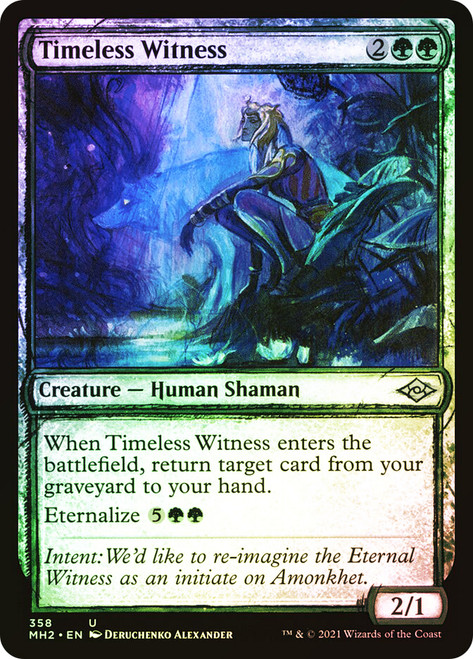 Timeless Witness (Showcase)\nModern Horizons 2 - Variants\nSingle\nMagic The Gathering