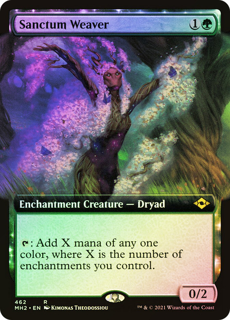 Sanctum Weaver (Extended Art)\nModern Horizons 2 - Variants\nSingle\nMagic The Gathering
