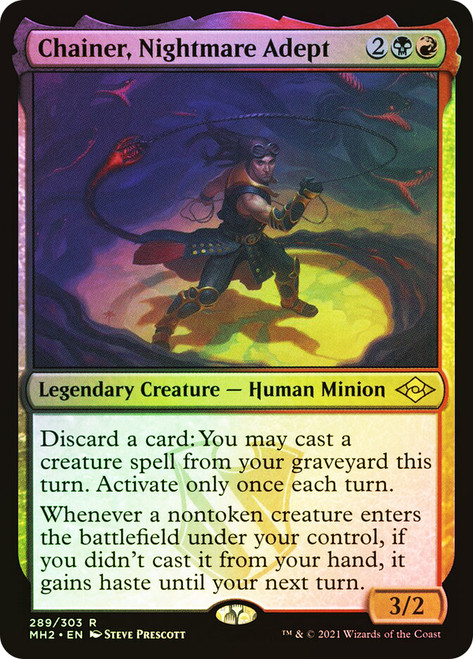 Chainer, Nightmare Adept\nModern Horizons 2\nSingle\nMagic The Gathering