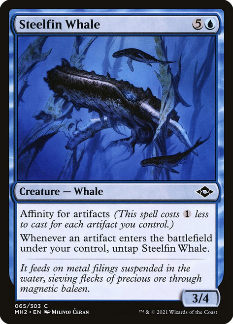 Steelfin Whale\nModern Horizons 2\nSingle\nMagic The Gathering