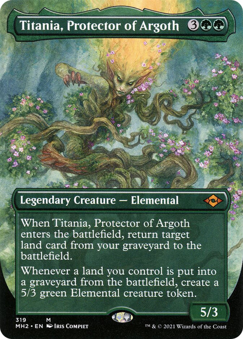 Titania, Protector of Argoth (Borderless)\nModern Horizons 2 - Variants\nSingle\nMagic The Gathering