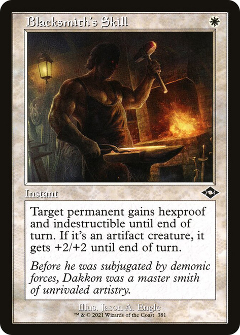 Blacksmith's Skill (Retro Frame)\nModern Horizons 2 - Retro Frame\nSingle\nMagic The Gathering
