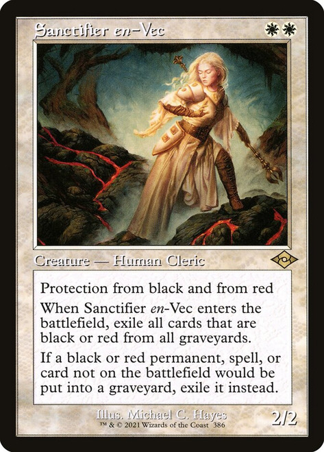 Sanctifier en-Vec (Retro Frame)\nModern Horizons 2 - Retro Frame\nSingle\nMagic The Gathering
