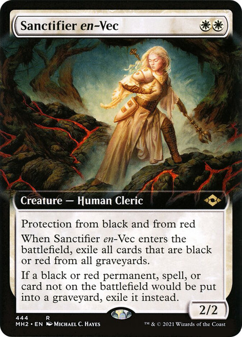 Sanctifier en-Vec (Extended Art)\nModern Horizons 2 - Variants\nSingle\nMagic The Gathering