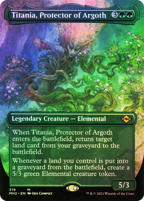Titania, Protector of Argoth (Borderless)\nModern Horizons 2 - Variants\nSingle\nMagic The Gathering
