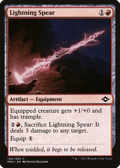 Lightning Spear\nModern Horizons 2\nSingle\nMagic The Gathering