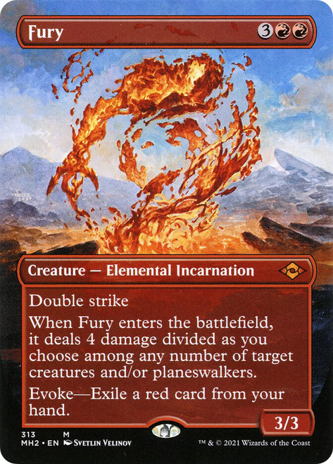 Fury (Borderless)\nModern Horizons 2 - Variants\nSingle\nMagic The Gathering
