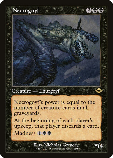 Necrogoyf (Retro Frame)\nModern Horizons 2 - Retro Frame\nSingle\nMagic The Gathering