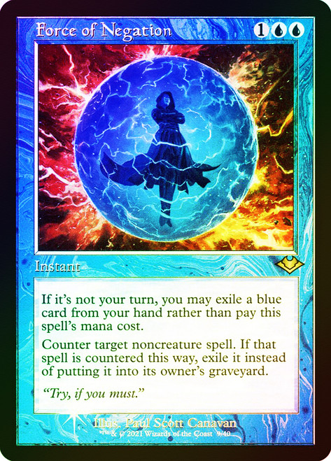 【MTG】否定の力　英語　エッチングfoil 否定の力 英語エッチングFoil